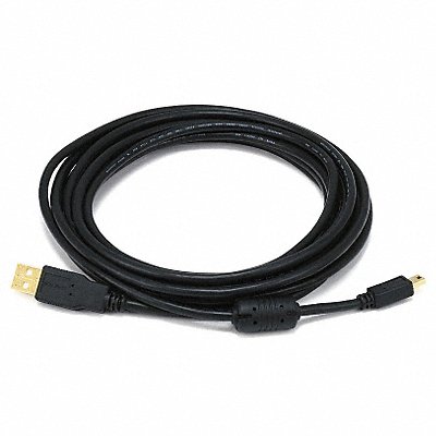 USB 2.0 Cable 10 ft.L Black MPN:5449