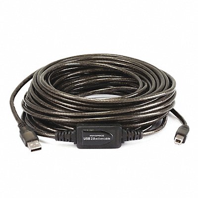 USB 2.0 Active Cable 49ft.L Black MPN:7643