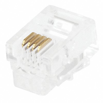 Plug Modular RJ11 6P4C Stranded PK50 MPN:7268