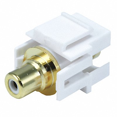 A/V Wallplate RCA Wht Ctr Flush Wht MPN:6568