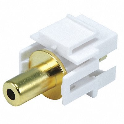 A/V Wallplate 3.5mm Stero White MPN:6576