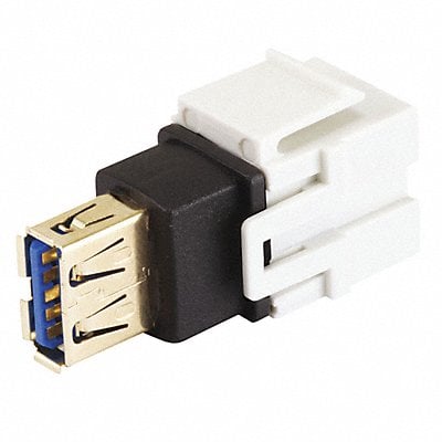 Datacom Jack USB3.0A(F/F) Flush Wht MPN:7836