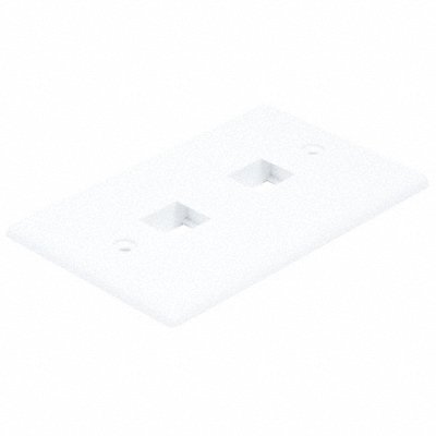 WallPlate Blank 2 Hole White MPN:6727