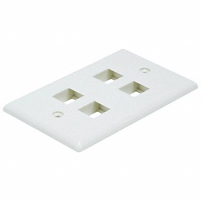 WallPlate Blank 4 Hole Ivory MPN:6732