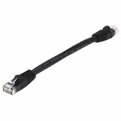 Patch Cord Cat 6 Booted Black 0.5 ft. MPN:7498