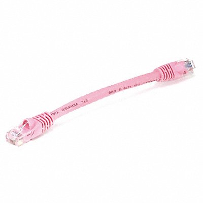 Patch Cord Cat 6 Booted Pink 0.5 ft. MPN:7504