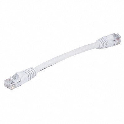 Patch Cord Cat 6 Booted White 0.5 ft. MPN:7506