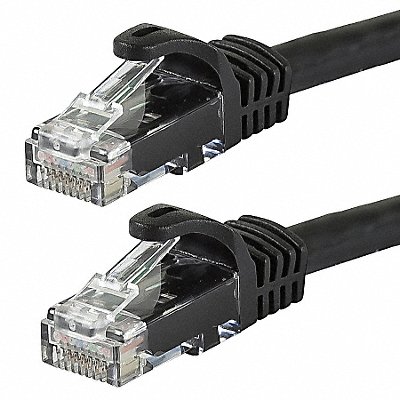 Patch Cord Cat 6 Flexboot Black 1.0 ft. MPN:9795