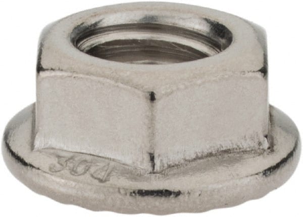 Hex Lock Nut: 3/8-16, Grade 304 Stainless Steel MPN:MA-LN3816SS