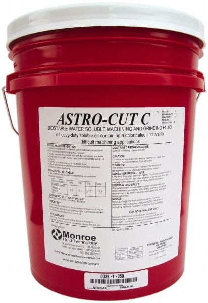 Cutting & Grinding Fluid: 5 gal Pail MPN:0036-1-050