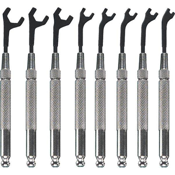 Open End Wrench Set: 8 Pc, 1/4