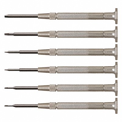 Steel Handle Slot ScrewDriver Set 6 Pc MPN:58-0116