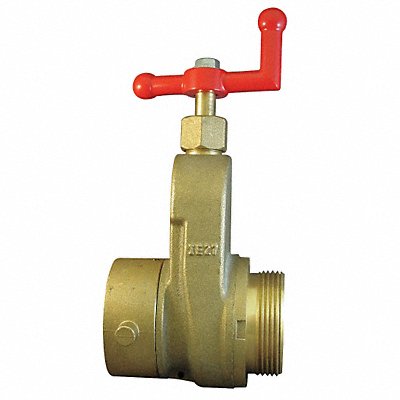 Hose Gate Valve 2.5in MxF NST Brass MPN:734-2521