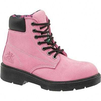 6 Work Boot 7 D Pink Steel PR MPN:50162