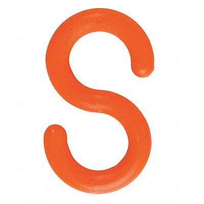 E1241 S-Hook 3 in Orange Acetal PK10 MPN:80312-10