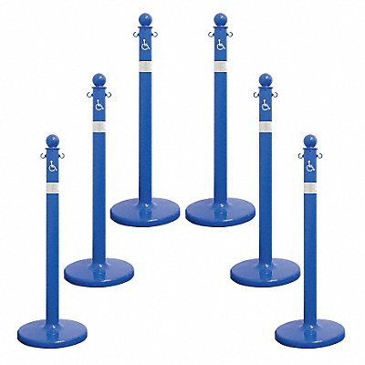 Handicapped Medium Duty Stanchion PK6 MPN:96465-6