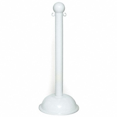 E1219 Heavy Duty Stanchion 41 in H White PK4 MPN:99901-4