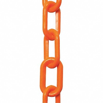 K6948 Plastic Chain 2 In x 50 ft Safety Orange MPN:50012-50