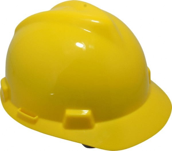 Hard Hat: Impact Resistant, V-Gard Slotted Cap, Type 1, Class E, 4-Point Suspension MPN:10057443