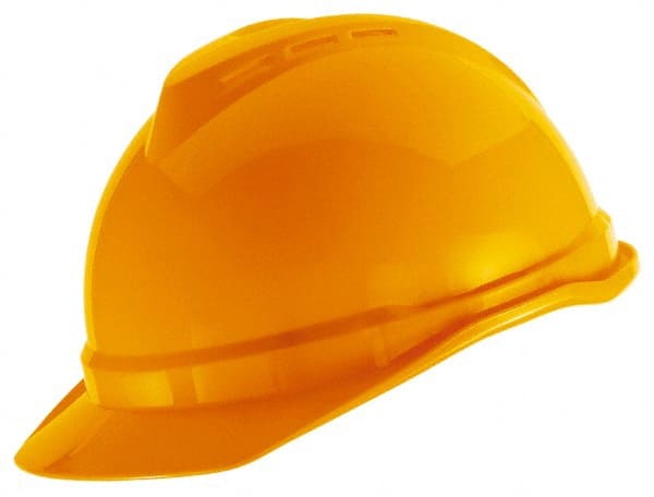 Hard Hat: Impact Resistant, V-Gard Slotted Cap, Type 1, Class E, 4-Point Suspension MPN:488146