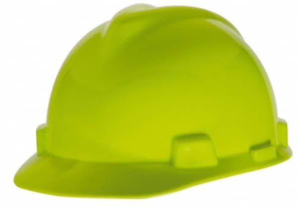 Hard Hat: Impact Resistant, V-Gard Slotted Cap, Type 1, Class E, 4-Point Suspension MPN:815565