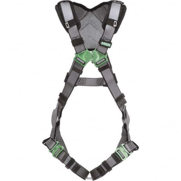 Fall Protection Harnesses: 400 Lb, Vest Style, Size 2X-Large, Polyester, Back MPN:10194672