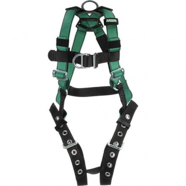 Fall Protection Harnesses: 400 Lb, Vest Style, Size X-Large, Polyester, Back MPN:10197208