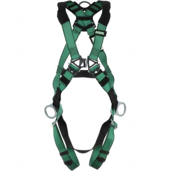 Fall Protection Harnesses: 400 Lb, Vest Style, Size X-Large, Polyester, Back & Hips MPN:10197231
