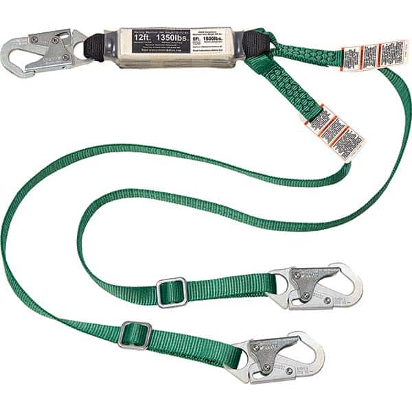 Lanyards & Lifelines, Load Capacity: 310lb , Type: Lanyard , Length (Inch): 144 , Harness Connection: Locking Snap Hook , For Arc Flash Work: No  MPN:10213787