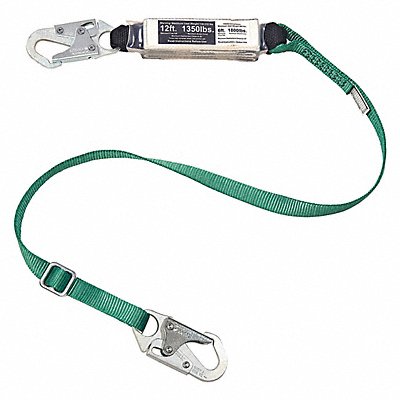 Shock Absorbing Lanyard Single Leg 12ft. MPN:10211485