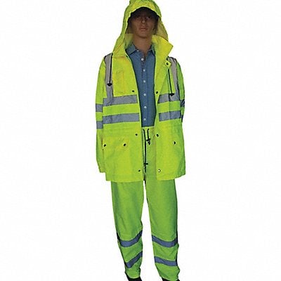 Raincoat 49 Reflectve Strip Ziprd 2X MPN:A-493-3M-2XL