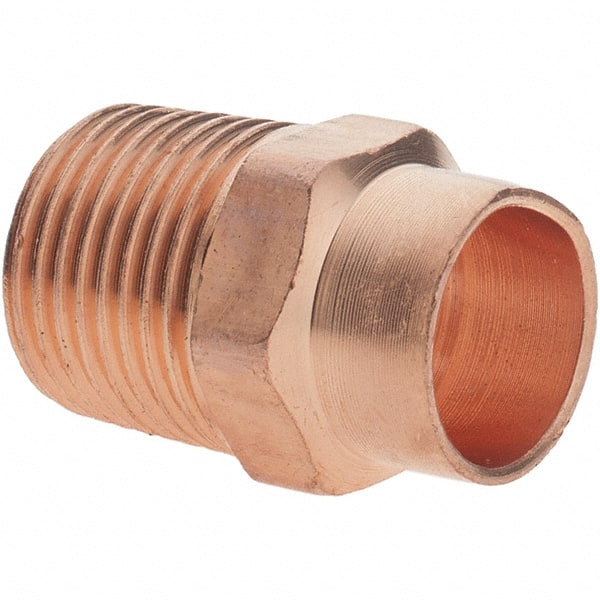 Wrot Copper Pipe Adapter: 3/8