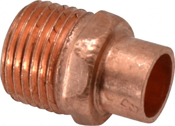 Wrot Copper Pipe Adapter: 3/8