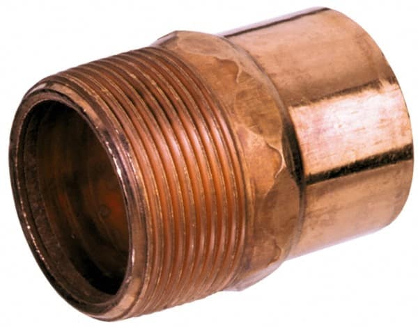 Wrot Copper Pipe Adapter: 3/8