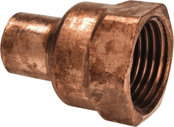 Wrot Copper Pipe Adapter: 3/8