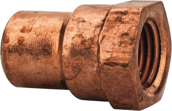 Wrot Copper Pipe Adapter: 3/8