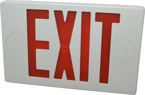 1 Face, 2 Watt, White, Polycarbonate, LED, Illuminated Exit Sign MPN:MXARU