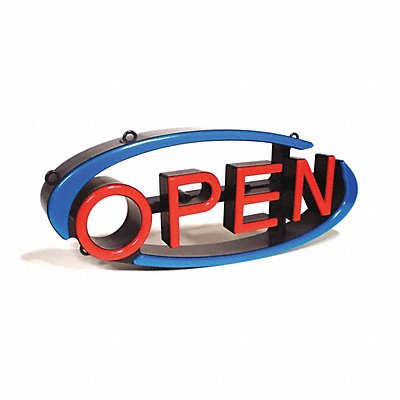 LED Open Sign 22-1/2 L Plastic MPN:VH-01-RL