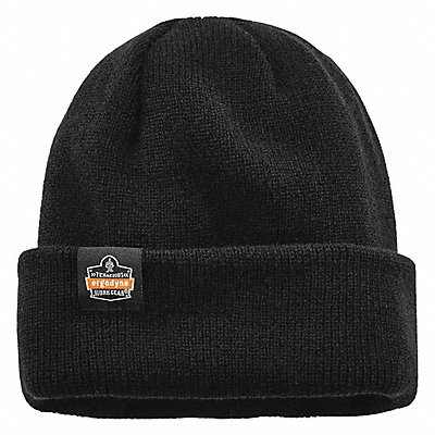 Knit Cap with Zipper Over The Head Black MPN:6811Z