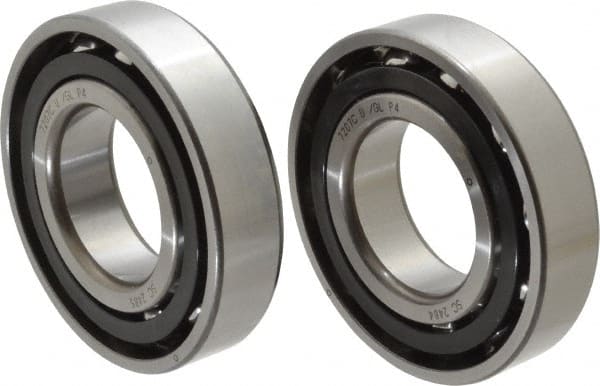 Angular Contact Ball Bearing: 35 mm Bore Dia, 72 mm OD, 17 mm OAW, Without Flange MPN:7207 CYDU P4