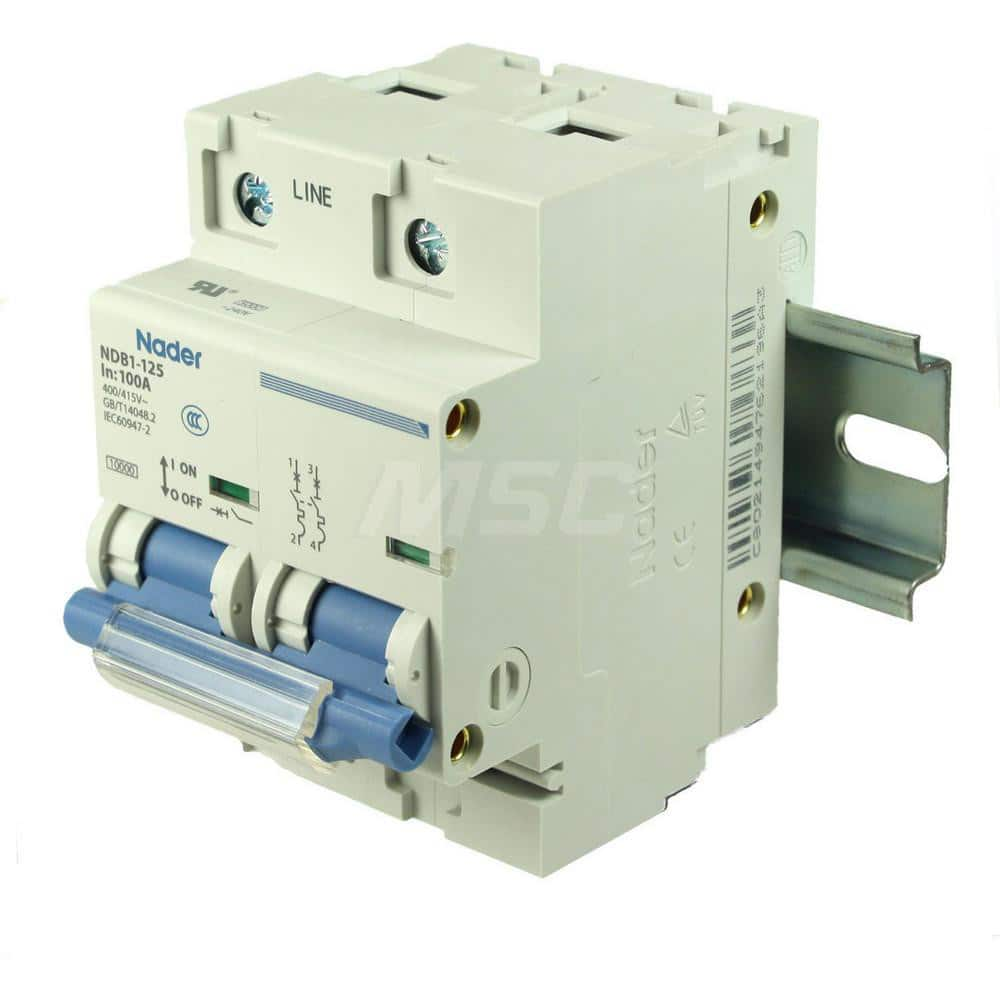 Circuit Breakers, Circuit Breaker Type: C60SP - Supplementary Protection , Tripping Mechanism: Thermal-Magnetic  MPN:NDB1-125C100-2