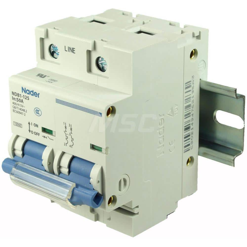 Circuit Breakers, Circuit Breaker Type: C60SP - Supplementary Protection , Tripping Mechanism: Thermal-Magnetic  MPN:NDB1-125C50-2