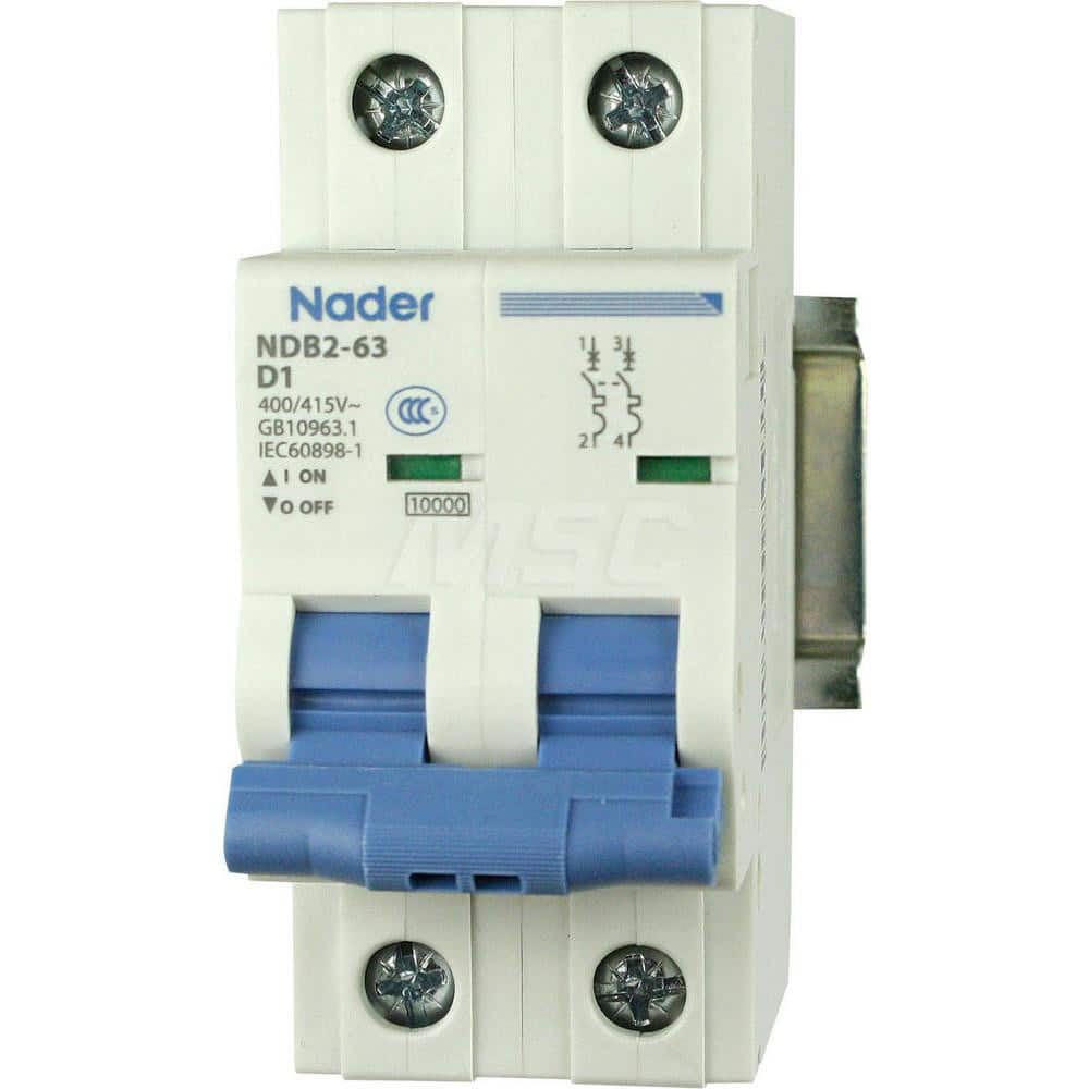 Circuit Breakers, Circuit Breaker Type: C60SP - Supplementary Protection , Tripping Mechanism: Thermal-Magnetic  MPN:NDB2-63D10-2