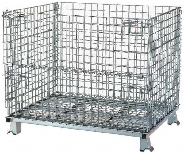 Bulk Storage Container: Steel, Basket-Style Bulk Container MPN:C324028S4