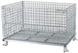 Bulk Storage Container: Steel, Basket-Style Bulk Container MPN:C404824S4