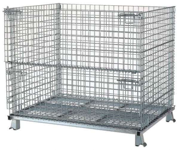 Bulk Storage Container: Steel, Basket-Style Bulk Container MPN:C404836S4