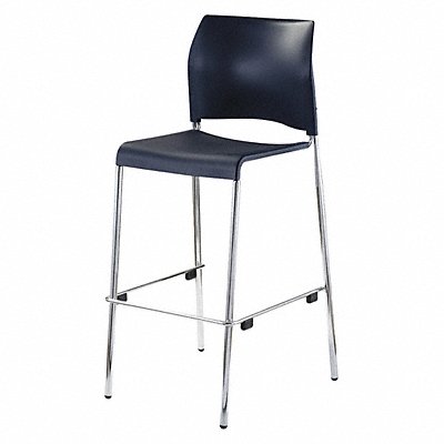 Cafe Bar Stool Plastic Seat Black MPN:8810B-11-10