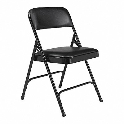 Folding Chair Vinyl 29-1/2in H Black PK4 MPN:1210