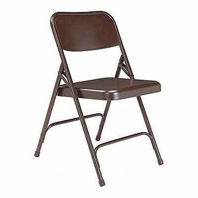 Folding Chair Brown Steel Unpadded PK4 MPN:203