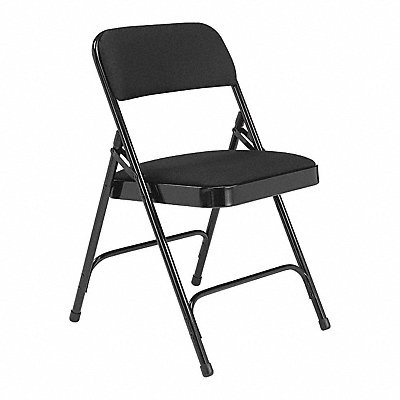 Folding Chair Fabric 29-1/2inH Black PK4 MPN:2210